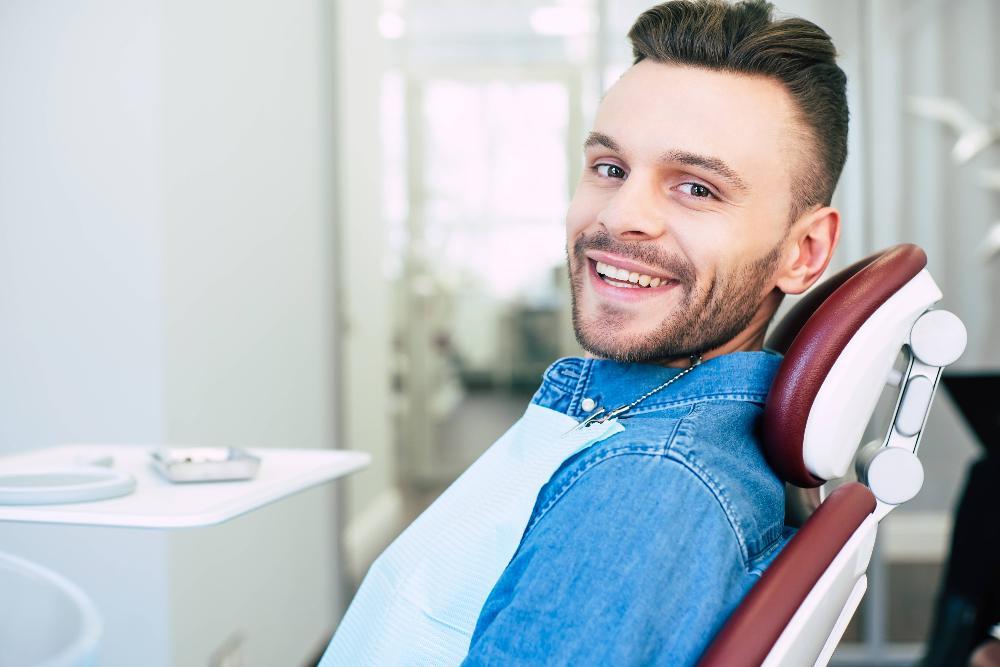 Patient in dentist's chair